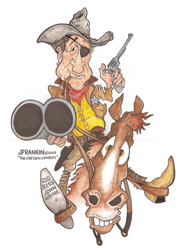 John Wayne in TRUE GRIT as Rooster Cogburn