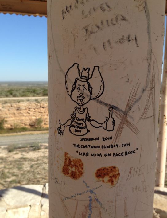 Somewhere near a scenic overlook