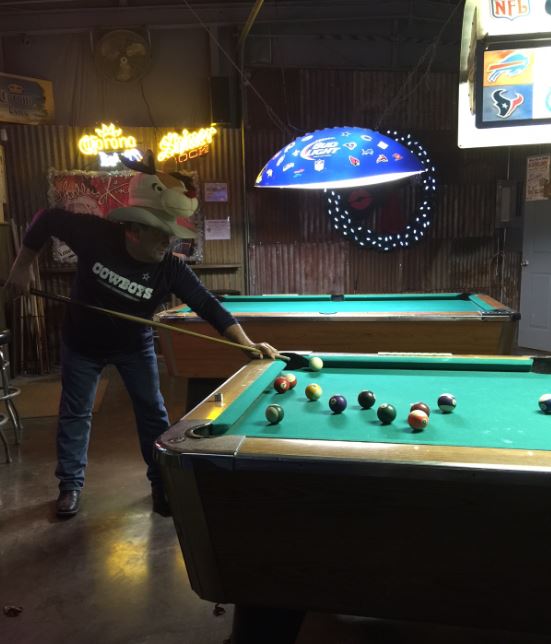 The Cartoon Cowboy and Rudolph at The Rooster