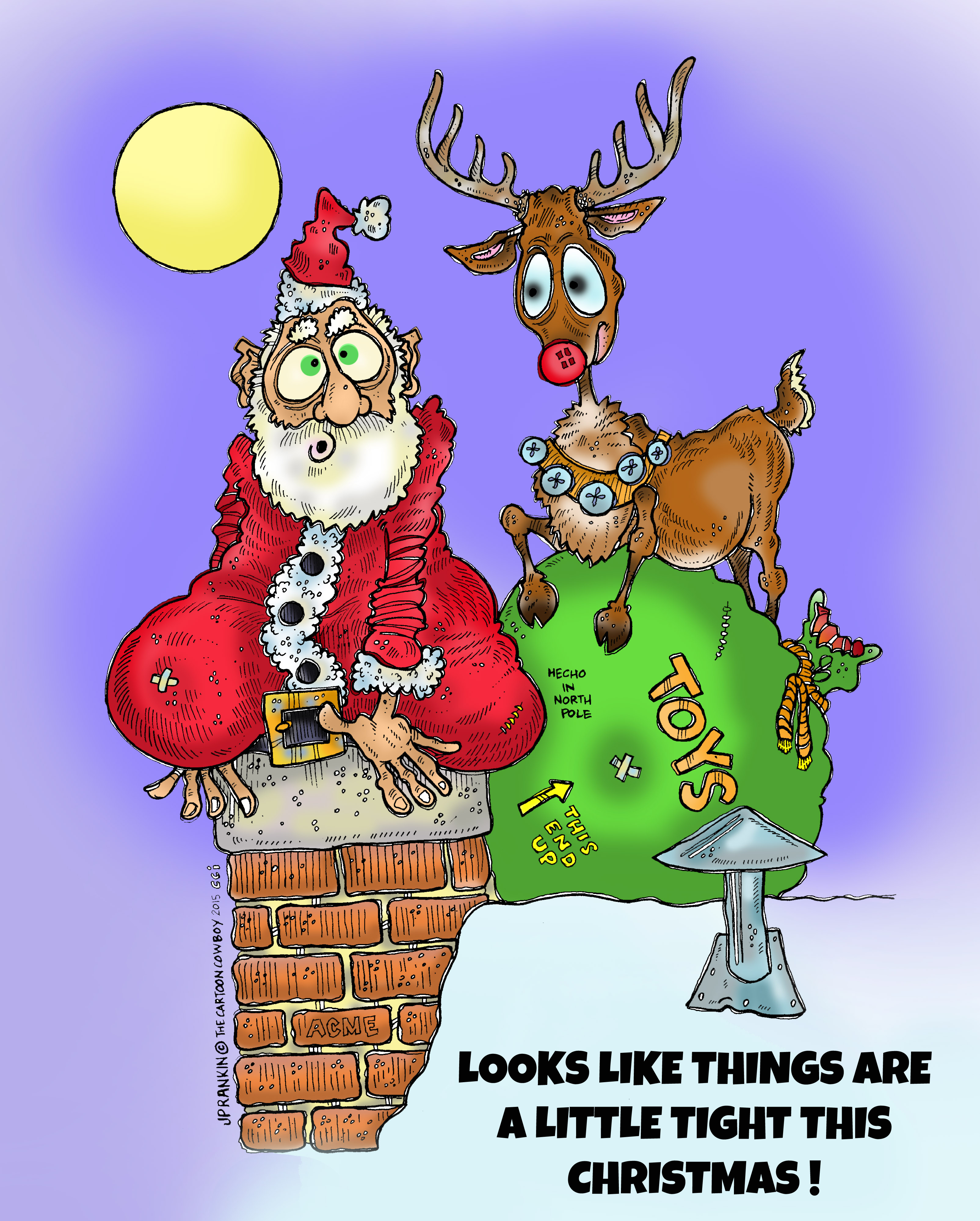 Things Are Tight This Year Color with Background