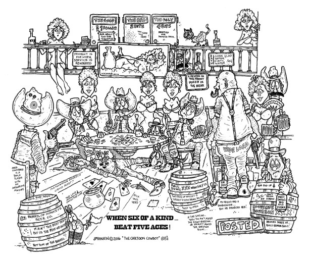 6 of a kind beat 5 aces - for color